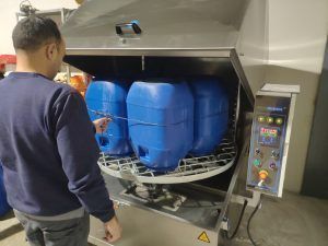 Lavadoras de bidones de aceite