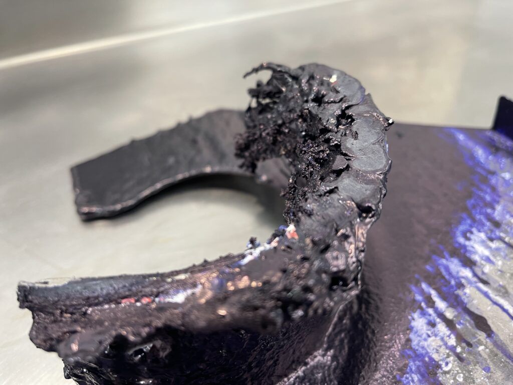 Ultrasonic ink cleaning