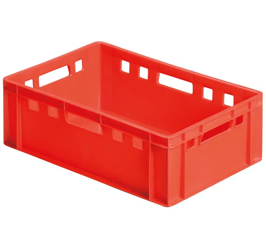 Scatola standard E2 per il lavaggio in un tunnel di lavaggio o in una macchina lavacassette in plastica